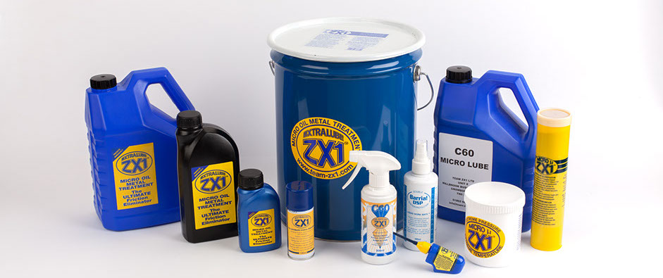 Team ZX1 - EXTRALUBE ZX1 Micro Oil Metal Treatment full lineup of products.