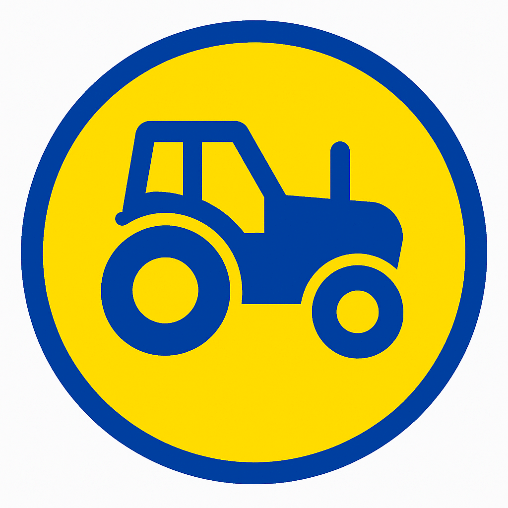Team ZX1 agriculture industry icon showing lubrication support for tractors and heavy-duty farming equipment.