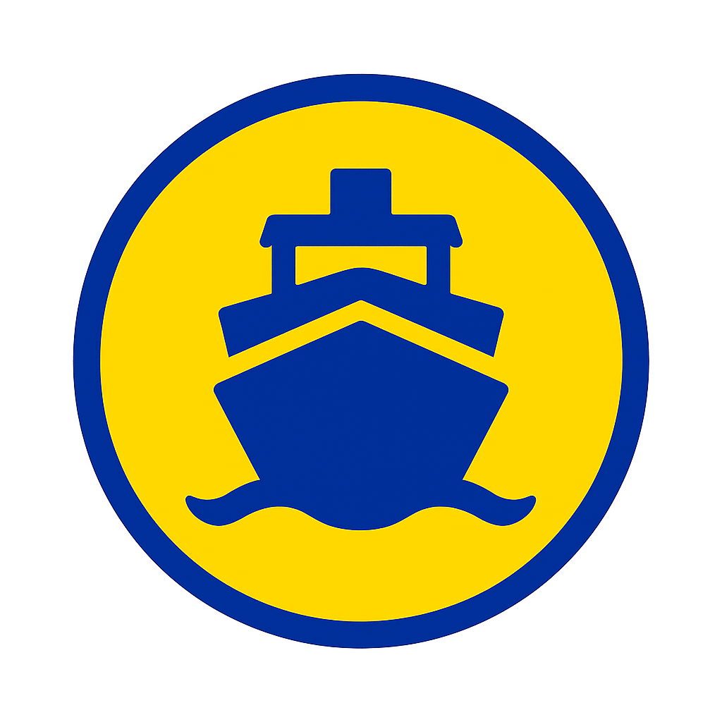 Team ZX1 marine industry icon showing a ship representing lubrication for boats, vessels, and marine engines.