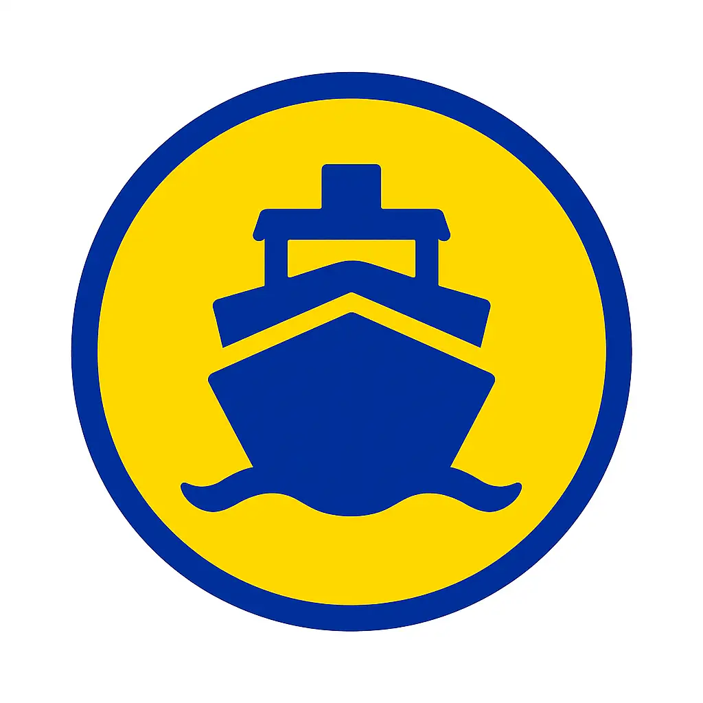 Team ZX1 marine industry icon showing a ship representing lubrication for boats, vessels, and marine engines.